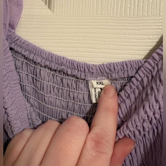 Lavender Ruffled Dress - Picture 2 of 3